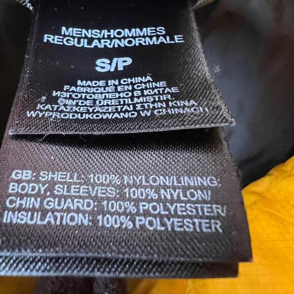 The North Face Men’s Micro Puffer Liner Jacket Mustard Size S - Picture 5 of 9